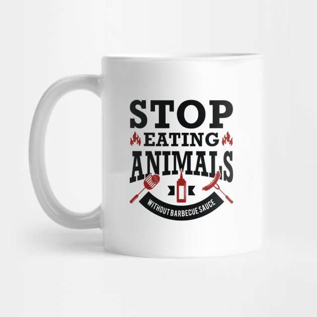 Stop Eating Animals by LuckyFoxDesigns